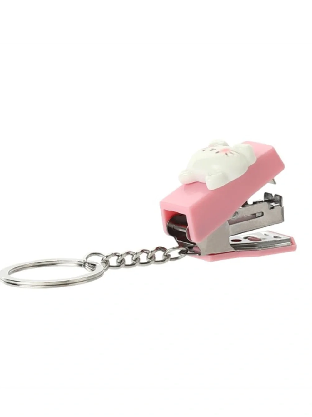 Mini Stapler Keychain - Pink